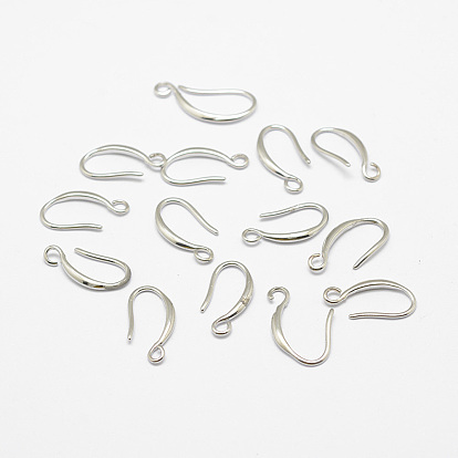 Латунные крючки для сережек, провод уха, с горизонтальной петлей, долговечный