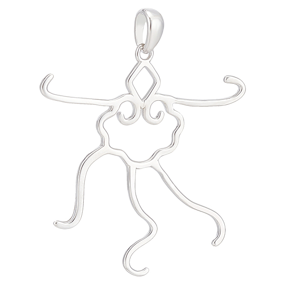 Родиевое покрытие 925 подвеска из стерлингового серебра с кабошоном, настройки открытой спины, облако и ромб