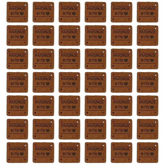 60 шт. этикетки из микрофибры, с отверстиями, для джинсов своими руками, , обуви, аксессуары для шляп, квадратный