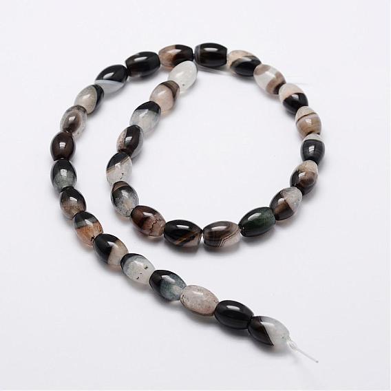 Natural Crystal and Agate Bead Strands, Oval, Dyed & Heated