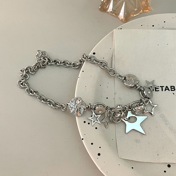 Латунные ожерелья с подвеской в виде звезды и кисточки для женщин