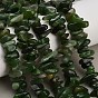 Hebras de cuentas de jade canadiense natural, chip