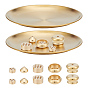 15Pcs 5 Styles Mini Brass Incense Holder, Home Office Teahouse Zen Buddhist Supplies, Flat Round