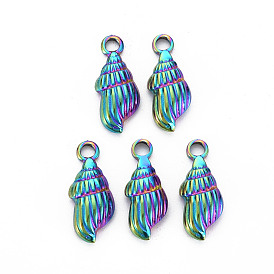 201 Stainless Steel Shell Pendants, Conch
