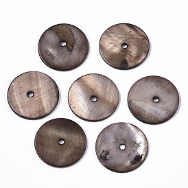 Natural Freshwater Shell Beads, Disc