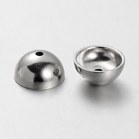 CCB Plastic Bead Caps, Half Round/Dome, Apetalous, 14x7mm, Hole: 2mm, Inner Diameter: 12mm