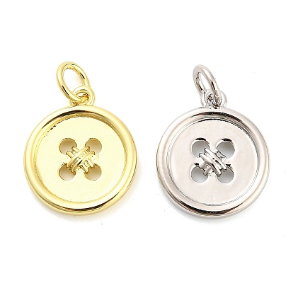 Латунные подвески, подвески-кнопки, долговечный, стойки покрытие, без свинца и без кадмия, ионное покрытие (ip), с целью перехода в кольце