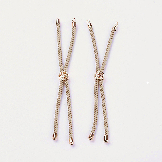 Изготовление нейлонового витого шнура, изготовление слайдера, с латунной фурнитурой , долговечный, без кадмия и без свинца, древо жизни, белье