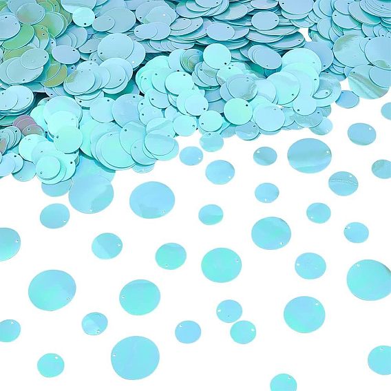 1300 шт 4 стиль украшения аксессуары, пластиковые пайетки / блестки из пвх, плоско-круглые