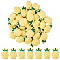 30Pcs Pineapple Resin Shank Buttons, 1-Hole