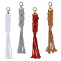 4 шт. 4 цвета ручная работа макраме хлопковый кулон украшение, с поворотными застежками