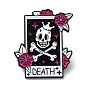 Skull/Butterfly/Coffin Enamel Pins, Black Alloy Badge for Halloween