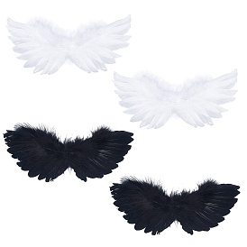 4 шт. 2 цвета перьев кукла крыло ангела, для поделок куклы игрушки кукольные плюшевые животные изготовление