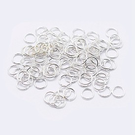 925 Sterling Silver Open Jump Rings, Saw Cut Round