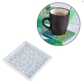 DIY Diamond Pattern Display Base Silicone Molds, Resin Casting Molds, for UV Resin & Epoxy Resin Craft Making, Square