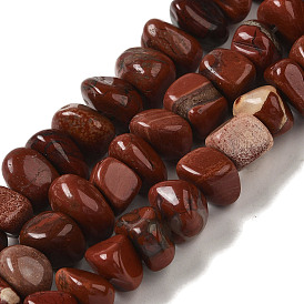 Natural Red Jasper Beads Strands, Nuggets, Tumbled Stone