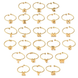 304 открытые манжеты из нержавеющей стали, украшения для женщин, реальный 18 k позолоченный, Письмо ~ Z