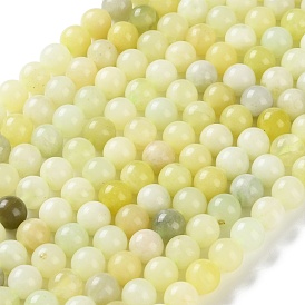 Natural New Jade Stone Round Bead Strands