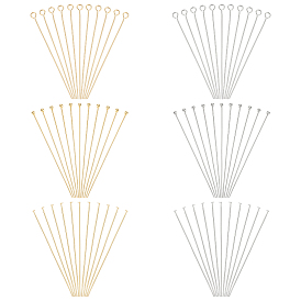 600 шт. 6 виды 304 штифты с плоской головкой, шарообразной головкой и ушком из нержавеющей стали