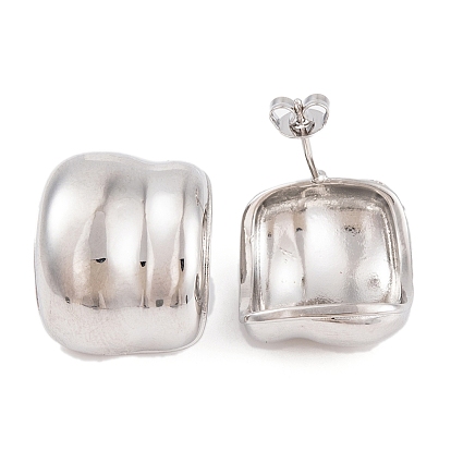 Boucles d'oreilles en laiton plaqué à crémaillère, sans cadmium et sans plomb, plaqué longue durée, boucles d'oreille