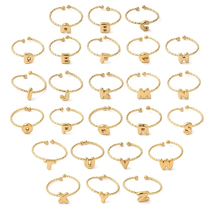 304 открытые манжеты из нержавеющей стали, украшения для женщин, реальный 18 k позолоченный, Письмо ~ Z