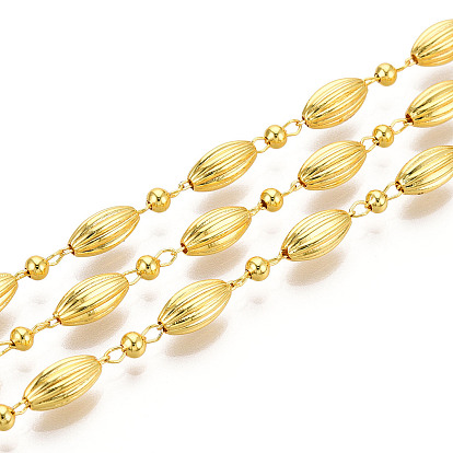 Латунные овальные звенья цепи, пайки, с катушкой