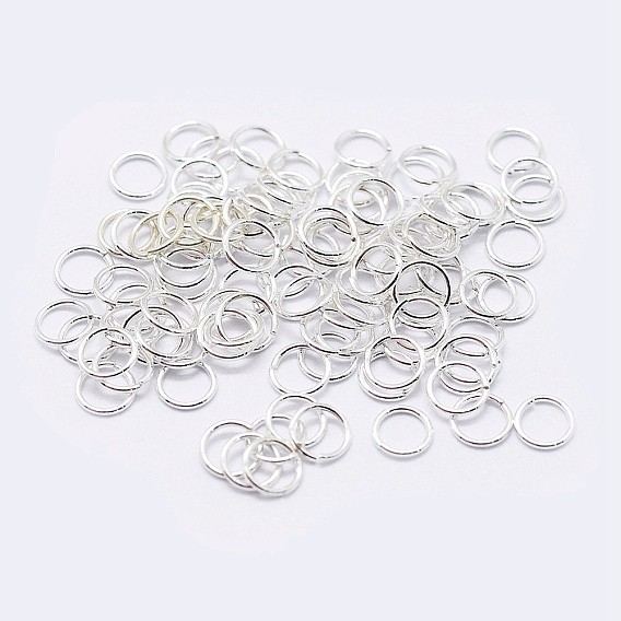 925 Sterling Silver Open Jump Rings, Saw Cut Round