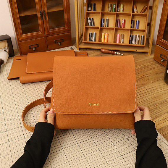 Набор сумок через плечо своими руками, включая материалы сумки из искусственной кожи, прямоугольные