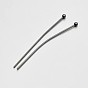 Gunmetal Tone Brass Ball Head Pins