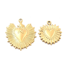 Ионное покрытие (ip) 304 подвески из нержавеющей стали, сердце, 