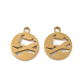 304 прелести нержавеющей стали, плоско-круглые, ионное покрытие (ip)