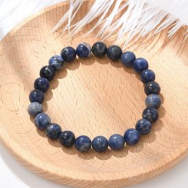 Gemstone Beaded Stretch Bracelet, for Handcrafted Jewelry Women, 52mm