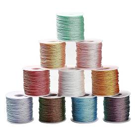 100м плетеный полиэфирный шнур, с пластиком для животных, для изготовления ювелирных изделий, круглые