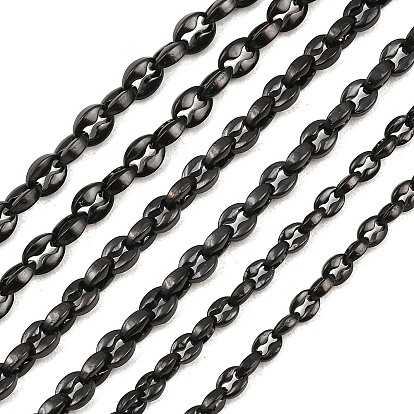 304 звеньевые цепи из кофейных зерен из нержавеющей стали, с катушкой, ионное покрытие (ip), несварные