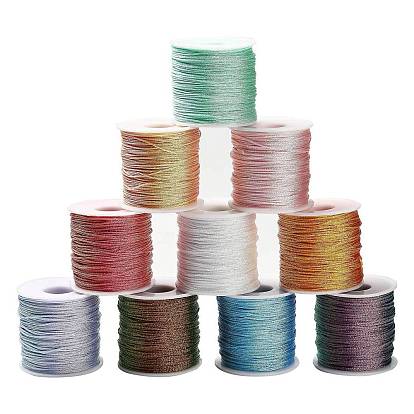 100м плетеный полиэфирный шнур, с пластиком для животных, для изготовления ювелирных изделий, круглые