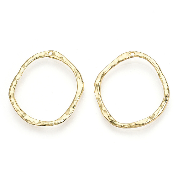 Alloy Open Back Bezel Big Pendants, For DIY UV Resin, Epoxy Resin, Pressed Flower Jewelry, Oval