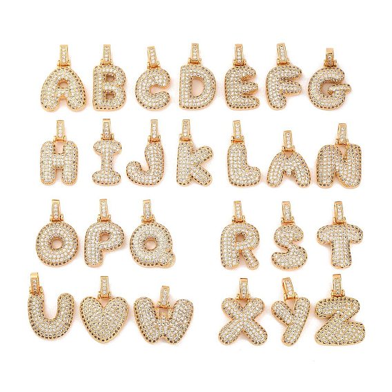 Латунные микро проложить кубического циркония подвески, реальный 18 k позолоченный