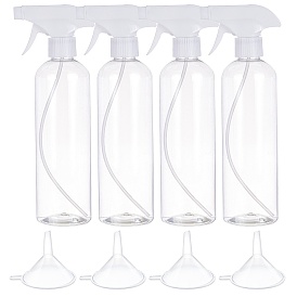 Пустые пластиковые бутылки с распылителем для домашних животных, с распылительной головкой из полипропилена (pp), пластиковые наклейки воронки и наклейки на доске