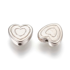 CCB Plastic Beads, Heart, 11x11x4mm, Hole: 1mm