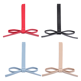 4 шт 4 цвета искусственная кожа украшения аксессуары, бантом