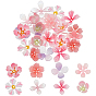 32pcs 8 perles en plastique de style, fleur
