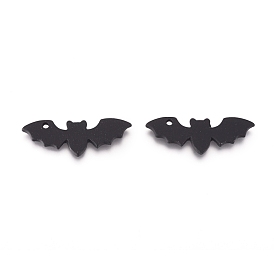 Pendentifs en alliage, cuisson peint, pour halloween, chauve-souris