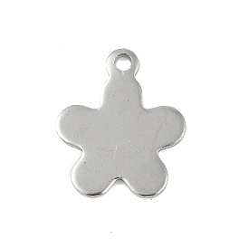 201 Stainless Steel Charms, Flower Charm