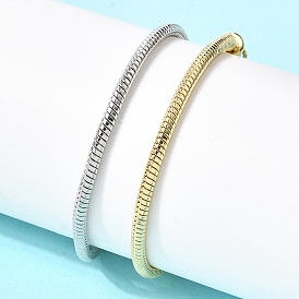 Латунные браслеты-змейки для женщин, стойки покрытие, долговечный, без кадмия и без свинца