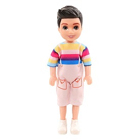 Suspenders Pattern Casual Cloth Doll Outfits, for 5.5 inch Boy Doll Party Dressing Accessories