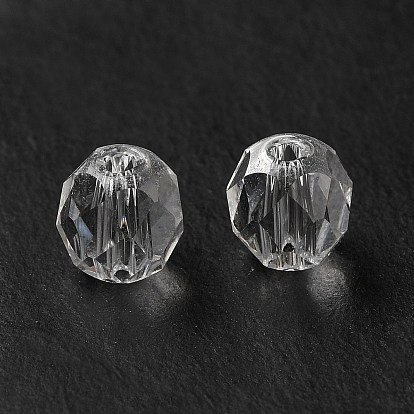 Glass Imitation Austrian Crystal Beads, Faceted, Round