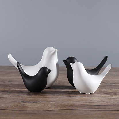 Ceramic Bird Figurines, for Home Desktop Decoration
