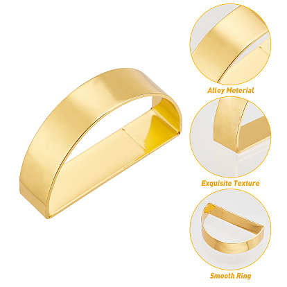 D-образные железные кольца для салфеток fingerinspire, держатель для салфеток, для настройки места, украшение свадьбы и вечеринки