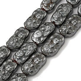 Non-magnetic Synthetic Hematite Beads Strands, Pi Xiu