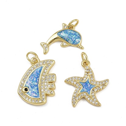 Латунные микропроволочные кубические циркониевые подвески из эмали, с целью перехода в кольце, реальный 18 k позолоченный